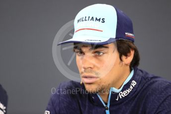 World © Octane Photographic Ltd. Formula 1 – Japanese GP - FIA Drivers’ Press Conference. Williams Martini Racing – Lance Stroll. Suzuka Circuit, Japan. Thursday 4th October 2018.