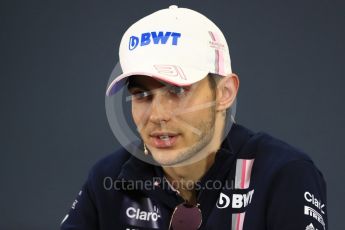 World © Octane Photographic Ltd. Formula 1 – Japanese GP - FIA Drivers’ Press Conference. Racing Point Force India - Esteban Ocon. Suzuka Circuit, Japan. Thursday 4th October 2018.