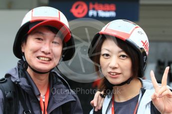 World © Octane Photographic Ltd. Formula 1 – Japanese GP – Fans in the pitlane. Suzuka Circuit, Japan. Thursday 4th October 2018.