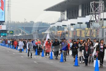 World © Octane Photographic Ltd. Formula 1 – Japanese GP – Fans in the pitlane. Suzuka Circuit, Japan. Thursday 4th October 2018.