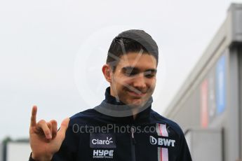 World © Octane Photographic Ltd. Formula 1 – Japanese GP - Paddock. Racing Point Force India VJM11 - Esteban Ocon. Suzuka Circuit, Japan. Thursday 4th October 2018.