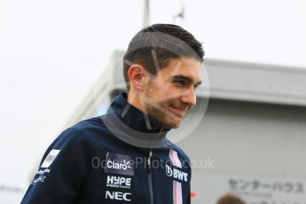 World © Octane Photographic Ltd. Formula 1 – Japanese GP - Paddock. Racing Point Force India VJM11 - Esteban Ocon. Suzuka Circuit, Japan. Thursday 4th October 2018.
