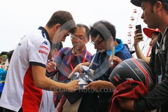 World © Octane Photographic Ltd. Formula 1 – Japanese GP - Paddock. Alfa Romeo Sauber F1 Team C37 – Charles Leclerc. Suzuka Circuit, Japan. Thursday 4th October 2018.
