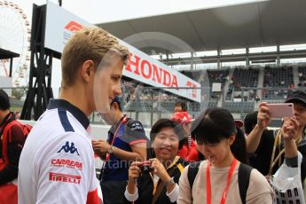 World © Octane Photographic Ltd. Formula 1 – Japanese GP - Paddock. Alfa Romeo Sauber F1 Team C37 – Marcus Ericsson. Suzuka Circuit, Japan. Thursday 4th October 2018.