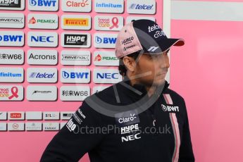 World © Octane Photographic Ltd. Formula 1 – Japanese GP - Paddock. Racing Point Force India VJM11 - Sergio Perez. Suzuka Circuit, Japan. Thursday 4th October 2018.