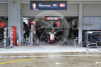 World © Octane Photographic Ltd. Formula 1 – Japanese GP - Pit Lane. Haas F1 Team VF-18 – Kevin Magnussen. Suzuka Circuit, Japan. Thursday 4th October 2018.