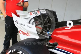World © Octane Photographic Ltd. Formula 1 – Japanese GP - Pit Lane. Alfa Romeo Sauber F1 Team C37 – Marcus Ericsson. Suzuka Circuit, Japan. Thursday 4th October 2018.