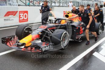 World © Octane Photographic Ltd. Formula 1 – Japanese GP - Pit Lane. Aston Martin Red Bull Racing TAG Heuer RB14 – Max Verstappen. Suzuka Circuit, Japan. Thursday 4th October 2018.