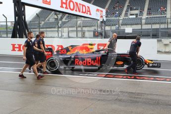 World © Octane Photographic Ltd. Formula 1 – Japanese GP - Pit Lane. Aston Martin Red Bull Racing TAG Heuer RB14 – Max Verstappen. Suzuka Circuit, Japan. Thursday 4th October 2018.