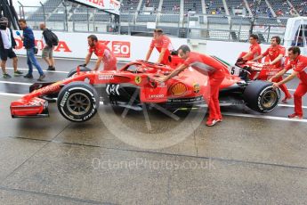 World © Octane Photographic Ltd. Formula 1 – Japanese GP - Pit Lane. Scuderia Ferrari SF71-H – Sebastian Vettel. Suzuka Circuit, Japan. Thursday 4th October 2018.