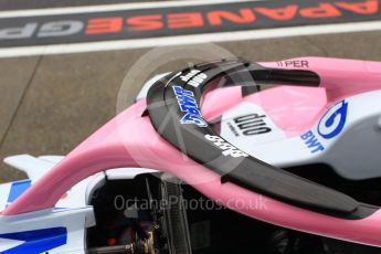 World © Octane Photographic Ltd. Formula 1 – Japanese GP - Pit Lane. Racing Point Force India VJM11 - Sergio Perez. Suzuka Circuit, Japan. Thursday 4th October 2018.