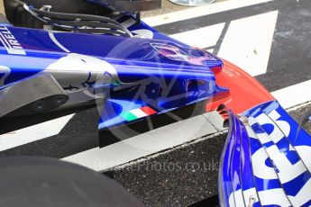 World © Octane Photographic Ltd. Formula 1 – Japanese GP - Pit Lane. Scuderia Toro Rosso STR13 – Brendon Hartley. Suzuka Circuit, Japan. Thursday 4th October 2018.