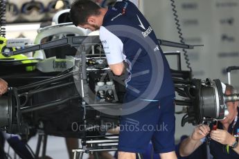 World © Octane Photographic Ltd. Formula 1 – Japanese GP - Pit Lane. Williams Martini Racing FW41. Suzuka Circuit, Japan. Thursday 4th October 2018.