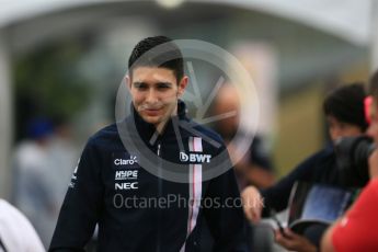 World © Octane Photographic Ltd. Formula 1 – Japanese GP - Paddock. Racing Point Force India VJM11 - Esteban Ocon. Suzuka Circuit, Japan. Thursday 4th October 2018.