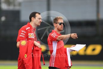 World © Octane Photographic Ltd. Formula 1 – Japanese GP - Track Walk. Scuderia Ferrari SF71-H – Sebastian Vettel. Suzuka Circuit, Japan. Thursday 4th October 2018.