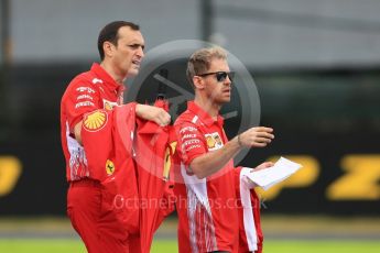 World © Octane Photographic Ltd. Formula 1 – Japanese GP - Track Walk. Scuderia Ferrari SF71-H – Sebastian Vettel. Suzuka Circuit, Japan. Thursday 4th October 2018.