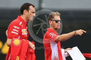 World © Octane Photographic Ltd. Formula 1 – Japanese GP - Track Walk. Scuderia Ferrari SF71-H – Sebastian Vettel. Suzuka Circuit, Japan. Thursday 4th October 2018.