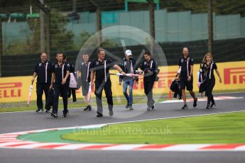 World © Octane Photographic Ltd. Formula 1 – Japanese GP - Track Walk. Racing Point Force India VJM11 - Esteban Ocon. Suzuka Circuit, Japan. Thursday 4th October 2018.
