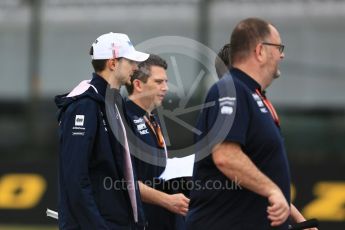 World © Octane Photographic Ltd. Formula 1 – Japanese GP - Track Walk. Racing Point Force India VJM11 - Esteban Ocon. Suzuka Circuit, Japan. Thursday 4th October 2018.