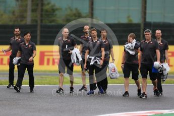 World © Octane Photographic Ltd. Formula 1 – Japanese GP - Track Walk. Haas F1 Team VF-18 – Romain Grosjean. Suzuka Circuit, Japan. Thursday 4th October 2018.