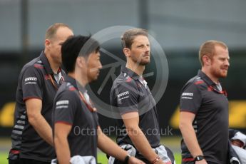 World © Octane Photographic Ltd. Formula 1 – Japanese GP - Track Walk. Haas F1 Team VF-18 – Romain Grosjean. Suzuka Circuit, Japan. Thursday 4th October 2018.
