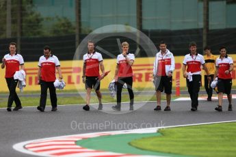 World © Octane Photographic Ltd. Formula 1 – Japanese GP - Track Walk. Alfa Romeo Sauber F1 Team C37 – Marcus Ericsson. Suzuka Circuit, Japan. Thursday 4th October 2018.