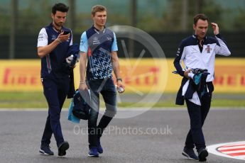 World © Octane Photographic Ltd. Formula 1 – Japanese GP - Track Walk. Williams Martini Racing FW41 – Sergey Sirotkin. Suzuka Circuit, Japan. Thursday 4th October 2018.
