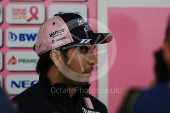 World © Octane Photographic Ltd. Formula 1 – Japanese GP - Paddock. Racing Point Force India VJM11 - Sergio Perez. Suzuka Circuit, Japan. Thursday 4th October 2018.