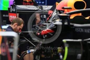 World © Octane Photographic Ltd. Formula 1 – Japanese GP - Pit Lane. Aston Martin Red Bull Racing TAG Heuer RB14 – Max Verstappen. Suzuka Circuit, Japan. Thursday 4th October 2018.