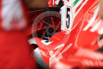 World © Octane Photographic Ltd. Formula 1 – Japanese GP - Pit Lane. Scuderia Ferrari SF71-H – Sebastian Vettel. Suzuka Circuit, Japan. Thursday 4th October 2018.