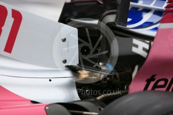 World © Octane Photographic Ltd. Formula 1 – Japanese GP - Pit Lane. Racing Point Force India VJM11 - Esteban Ocon. Suzuka Circuit, Japan. Thursday 4th October 2018.