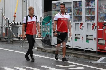 World © Octane Photographic Ltd. Formula 1 – Japanese GP - Paddock. Alfa Romeo Sauber F1 Team C37 – Marcus Ericsson. Suzuka Circuit, Japan. Thursday 4th October 2018.