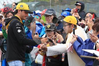World © Octane Photographic Ltd. Formula 1 – Japanese GP – Fans in the pitlane. Suzuka Circuit, Japan. Thursday 4th October 2018.