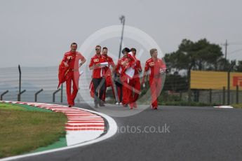 World © Octane Photographic Ltd. Formula 1 – Japanese GP - Track Walk. Scuderia Ferrari SF71-H – Sebastian Vettel. Suzuka Circuit, Japan. Thursday 4th October 2018.