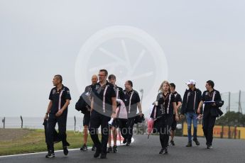 World © Octane Photographic Ltd. Formula 1 – Japanese GP - Track Walk. Racing Point Force India VJM11 - Esteban Ocon. Suzuka Circuit, Japan. Thursday 4th October 2018.