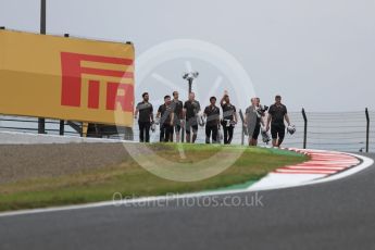 World © Octane Photographic Ltd. Formula 1 – Japanese GP - Track Walk. Haas F1 Team VF-18 – Romain Grosjean. Suzuka Circuit, Japan. Thursday 4th October 2018.