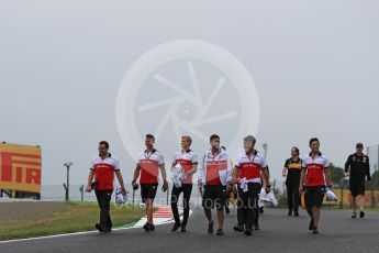 World © Octane Photographic Ltd. Formula 1 – Japanese GP - Track Walk. Alfa Romeo Sauber F1 Team C37 – Marcus Ericsson. Suzuka Circuit, Japan. Thursday 4th October 2018.
