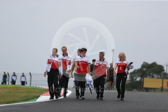 World © Octane Photographic Ltd. Formula 1 – Japanese GP - Track Walk. Alfa Romeo Sauber F1 Team C37 – Charles Leclerc. Suzuka Circuit, Japan. Thursday 4th October 2018.