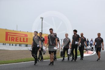 World © Octane Photographic Ltd. Formula 1 – Japanese GP - Track Walk. Haas F1 Team VF-18 – Kevin Magnussen. Suzuka Circuit, Japan. Thursday 4th October 2018.
