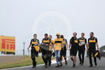 World © Octane Photographic Ltd. Formula 1 – Japanese GP - Track Walk. Renault Sport F1 Team RS18 – Carlos Sainz. Suzuka Circuit, Japan. Thursday 4th October 2018.