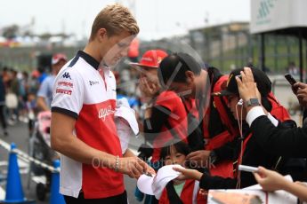 World © Octane Photographic Ltd. Formula 1 – Japanese GP - Paddock. Alfa Romeo Sauber F1 Team C37 – Marcus Ericsson. Suzuka Circuit, Japan. Thursday 4th October 2018.