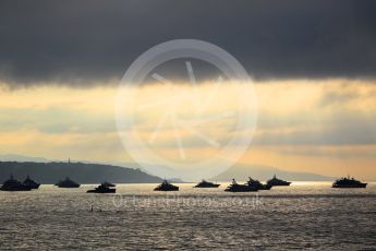World © Octane Photographic Ltd. Yachts in the early morning bay - Atmosphere. Monte-Carlo. Friday 25th May 2018.
