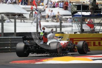 World © Octane Photographic Ltd. Formula 1 – Monaco GP - Practice 3. Haas F1 Team VF-18 – Romain Grosjean. Monte-Carlo. Saturday 26th May 2018.