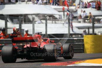 World © Octane Photographic Ltd. Formula 1 – Monaco GP - Practice 3. Scuderia Ferrari SF71-H – Sebastian Vettel. Monte-Carlo. Saturday 26th May 2018.