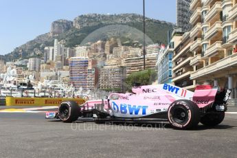 World © Octane Photographic Ltd. Formula 1 – Monaco GP - Practice 3. Sahara Force India VJM11 - Sergio Perez. Monte-Carlo. Saturday 26th May 2018.