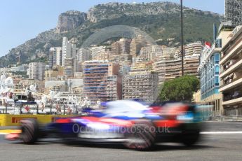 World © Octane Photographic Ltd. Formula 1 – Monaco GP - Practice 3. Scuderia Toro Rosso STR13 – Brendon Hartley. Monte-Carlo. Saturday 26th May 2018.