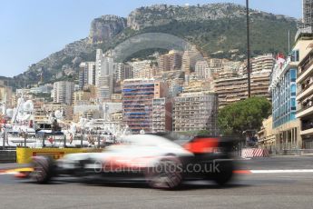 World © Octane Photographic Ltd. Formula 1 – Monaco GP - Practice 3. Haas F1 Team VF-18 – Romain Grosjean. Monte-Carlo. Saturday 26th May 2018.