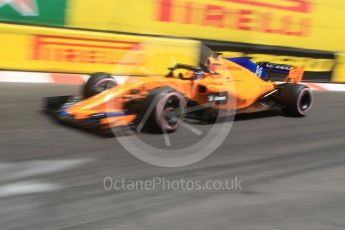 World © Octane Photographic Ltd. Formula 1 – Monaco GP - Practice 3. McLaren MCL33 – Fernando Alonso. Monte-Carlo. Saturday 26th May 2018.