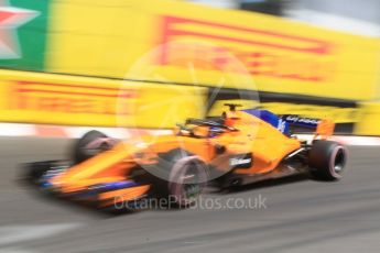 World © Octane Photographic Ltd. Formula 1 – Monaco GP - Practice 3. McLaren MCL33 – Fernando Alonso. Monte-Carlo. Saturday 26th May 2018.