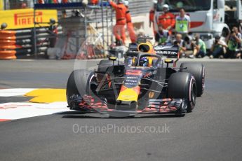 World © Octane Photographic Ltd. Formula 1 – Monaco GP - Practice 3. Aston Martin Red Bull Racing TAG Heuer RB14 – Daniel Ricciardo. Monte-Carlo. Saturday 26th May 2018.